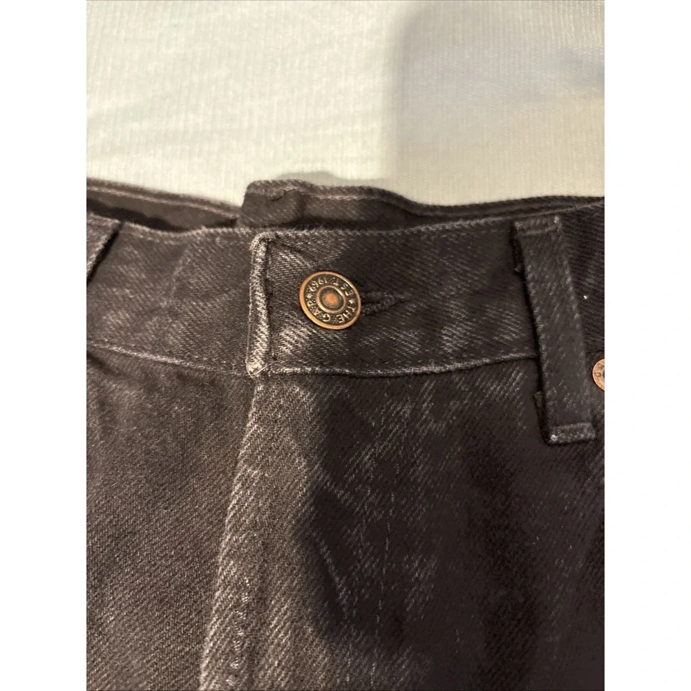 Gap Denim Men Straight Leg Jeans Dark Wash Rugged Heavyweight 37x30 Vintage Look